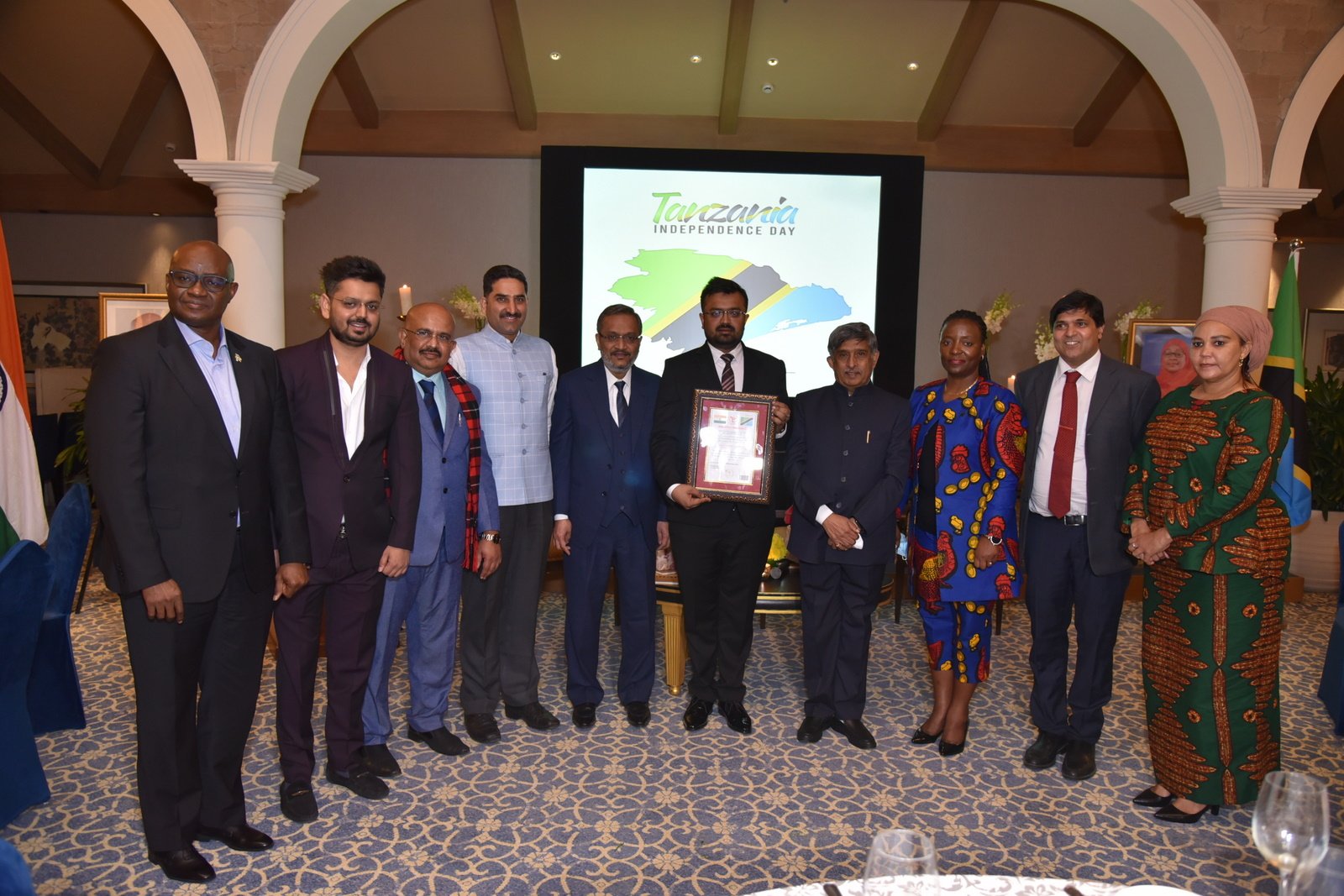Mr. Anuj Agarwal with the Delegates at the Tanzanian Independence Day Celebrations