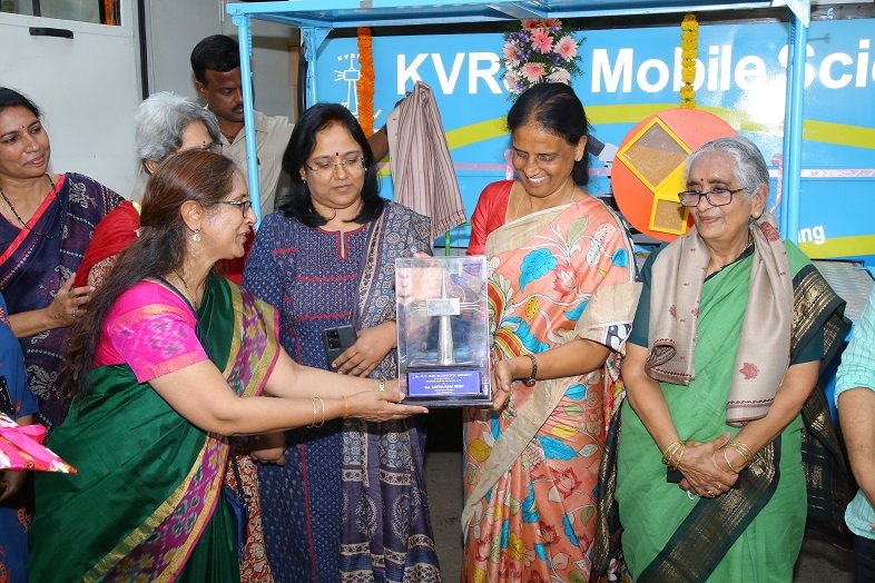 Sabitha Indra Reddy, Minister of Education, Government of Telangana inaugurated KVRSS Mobile Science Lab-01