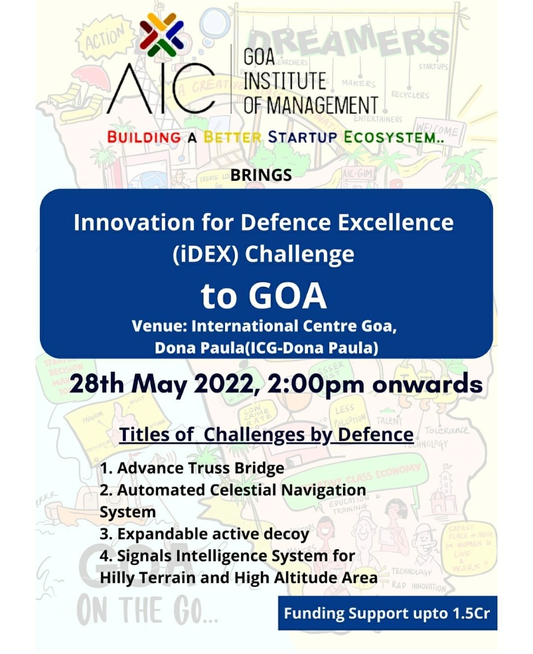 Atal Incubation Centre and Goa Institute of Management (AICGIM) brings Innovation for Defence Excellence(iDEX) Challenge to Goa (1)