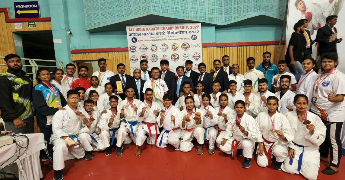 Players of Karate Do Association of Bengal (KAB) participate at the “All India Karate Do Championship 2022”