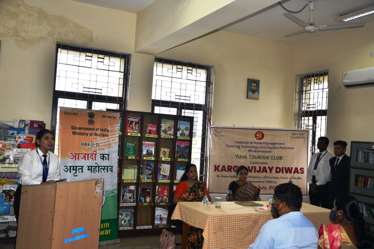 The Kargil Divas Observed At Institute Of Hotel Management, Bhubaneswar