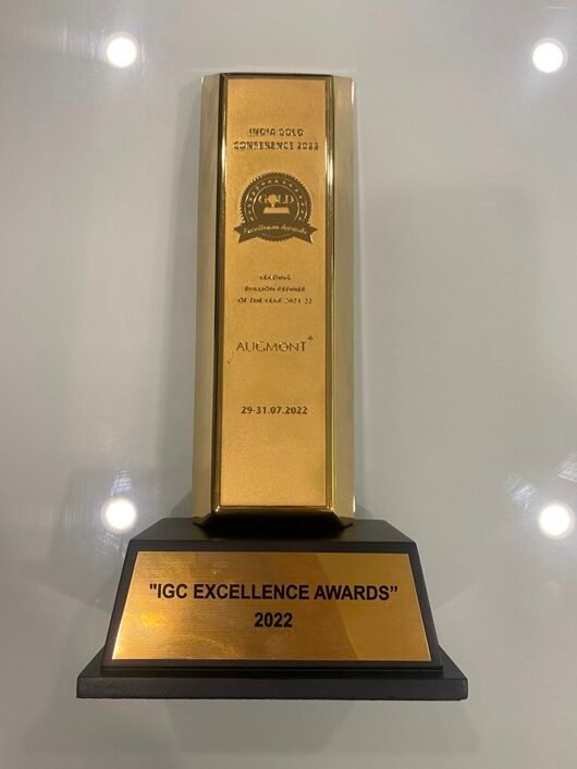 Augmont Enterprises Pvt. Ltd. is delighted to receive the "Leading Bullion Refiner Award for the year 2021-22" at the recently held India Gold Conference
