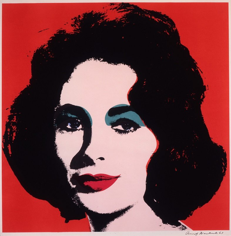 Liz, 1964, offset lithograph on paper, © The Andy Warhol Foundation for the Visual Arts, Inc.