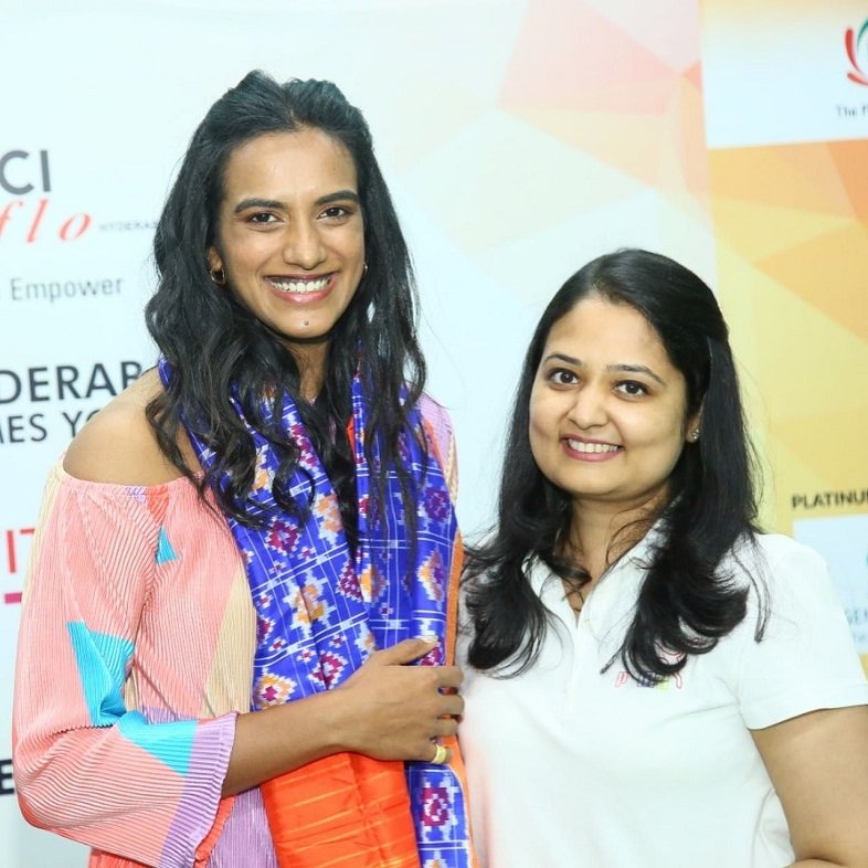 Hyderabad, November 20 2022…. PV Sindhu gave away prizes to the winners of FLO Badminton Tournament.  Members of city’s elite organisation, FLO(FICCI Ladies Organisation)  tried their hands with rackets at Suchitra Badminton Academy, a world-class Badminton Academy.     Giving details in a press note issued in Hyderabad today Ms Shubhraa Maheshwari, Chairperson of FLO said the prize distribution function held on Saturday late evening where PV Sindhu gave away prizes to the winners in the five-day tournament held at Suchitra Badminton Academy as part of FLO’s Health and Fitness Drive.     Speaking on the occasion, Sindhu asked the audience to focus always on their health. She told them how playing a sport is the most apt channel for the same. Sports play a very  important role in maintaining a strong immune system, she added.     50 FLO members comprised of entrepreneurs, professionals, achievers formed into four teams and played matches for four days. Most of them were first time players. But they  practiced through the week for the tournament     FLO is the women wing of the Federation of Indian Chamber of Commerce & Industry (FICCI). An all-India forum for women entrepreneurs and professionals.     The finals were held on Saturday till late evening at Suchitra Academy where Ms PV Sindhu was the chief guest for the prize giving ceremony, informed Ms Shubhraa Maheshwari, Chairperson of FLO Hyderabad in a press note issued in the city today.     Hyderabad is known for Badminton besides Bangles, Biryani, Bahubali and many other things. Badminton is the best and easiest sport that can be played in any open space just with a racket, she said     Unlike many racquet sports, badminton uses feathered shuttlecocks. Badminton is a non-contact sport, making it a lot safer than most contact sports. And can be played indoors. It is a swift game and a lot of calories can be burnt. That is why we chose this sport for Health and Fitness Drive. And what is more exciting was an opportunity to meet, greet and interact with PV Sindhu motivated many to participate and excel, said Ms Shubhraa.   