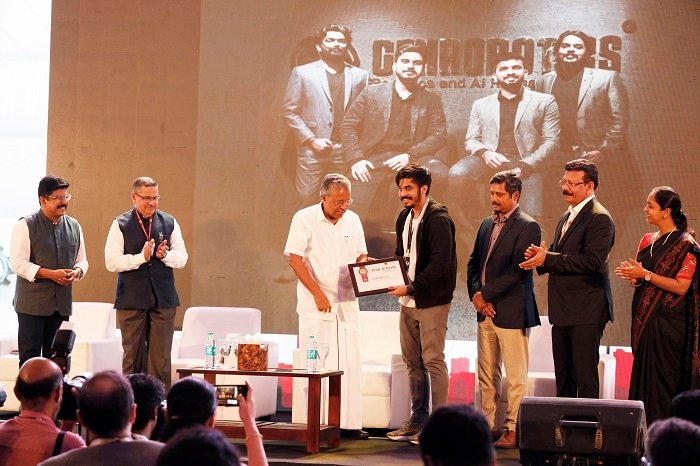Kerala startup mission announced Genrobotics as “Pride of Kerala '' in Huddle Global 2022.