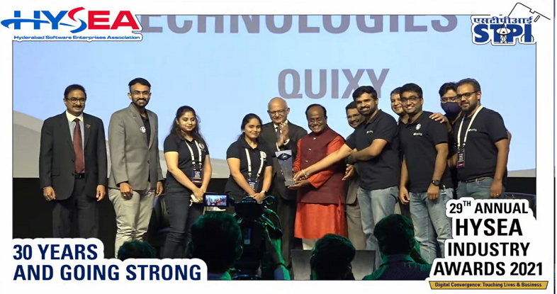 No-code application development platform, Quixy wins Emerging Product 2021 at HYSEA Innovation Summit and Awards 2021