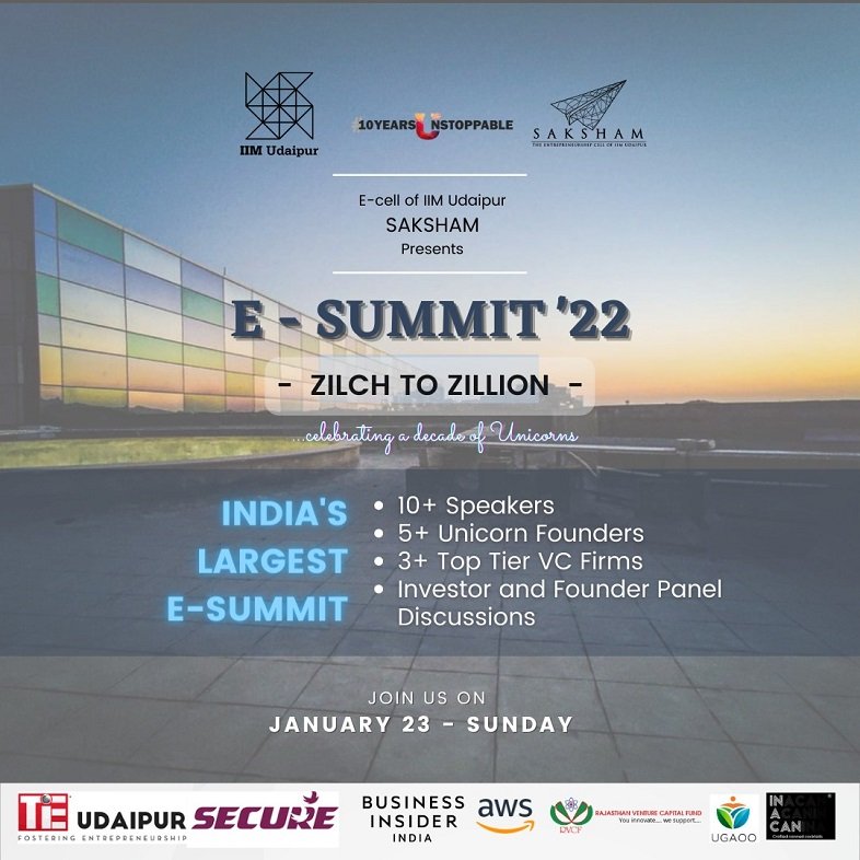IIM Udaipur kicks off Entrepreneurship Summit – 2022 to empower and celebrate Indian Unicorns