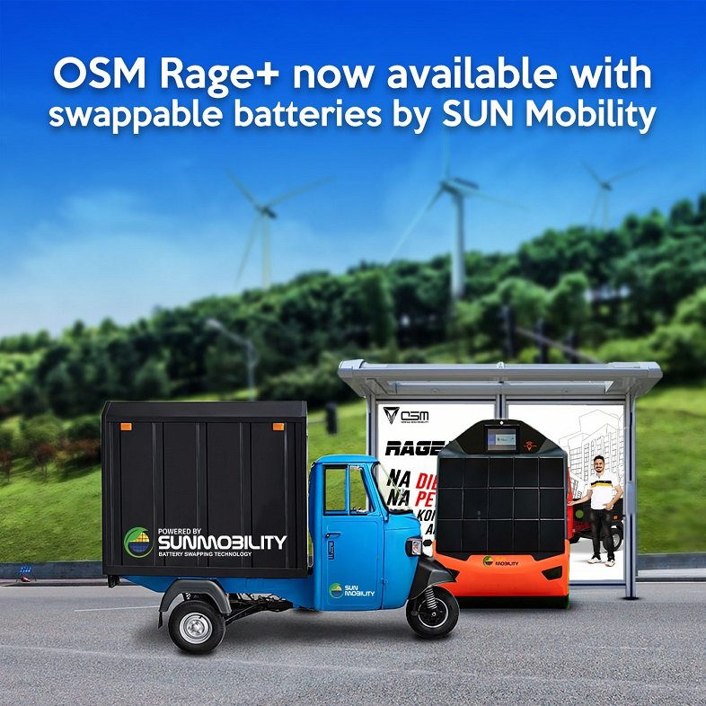 OSM RAGE+ Now available with swappable batteries by SUN Mobility
