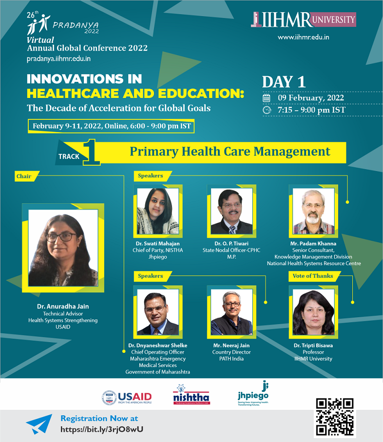 IIHMR University host Annual Global Conference “Pradanya 2022’’ on