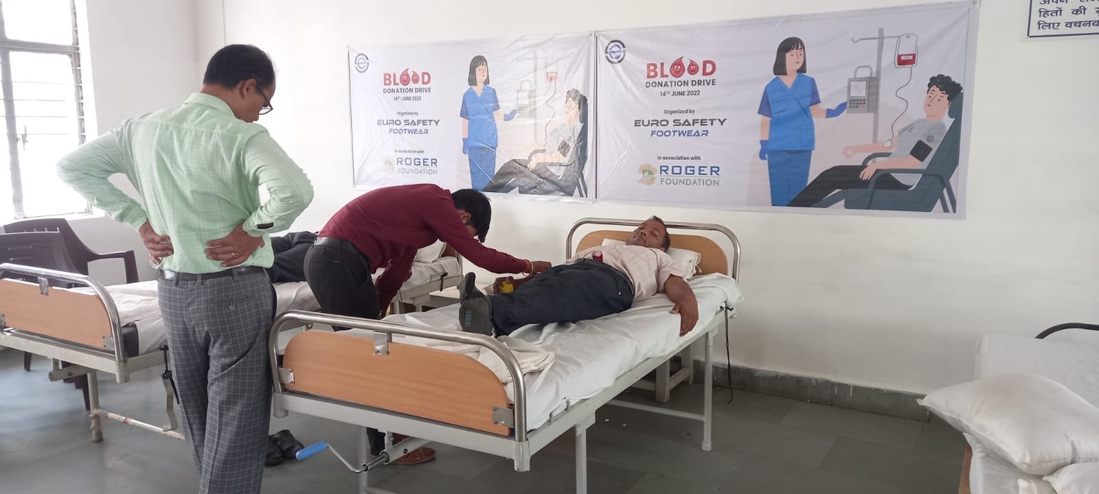 Euro Safety Footwear Organised Blood Donation Drive at its Agra Factory