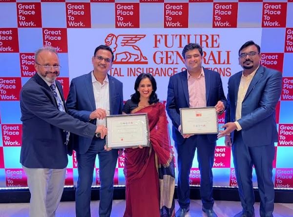 Future Generali India Insurance adjudged ‘Best General Insurance employer’ by Great Place to Work