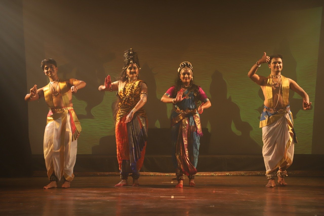 Kuchipudi art performance presented  NANDANAR CHARITAM (Kuchipudi Dance Drama) at Seva Sadan Auditorium, Mallesharam, Bangalore