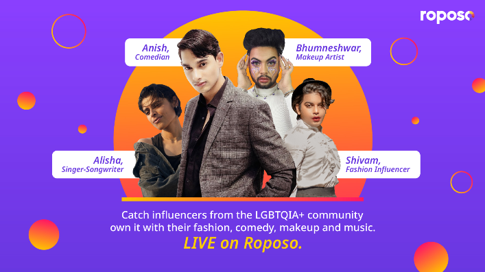 Roposo celebrates Pride Month by shining the spotlight on its LGBTQIA+ creators; collaborates with them to launch unique ‘Own the Troll’ campaign