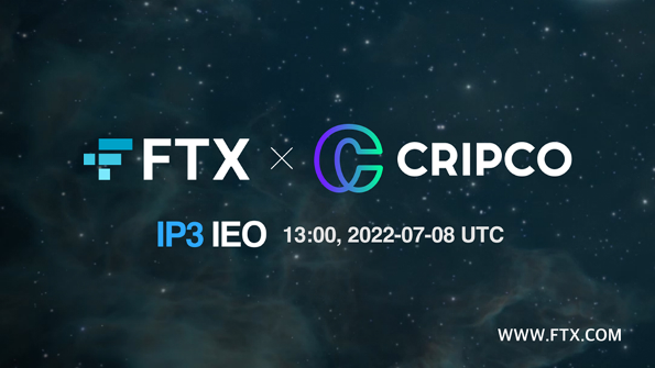 CRIPCO debuts with IP3 token listing on FTX