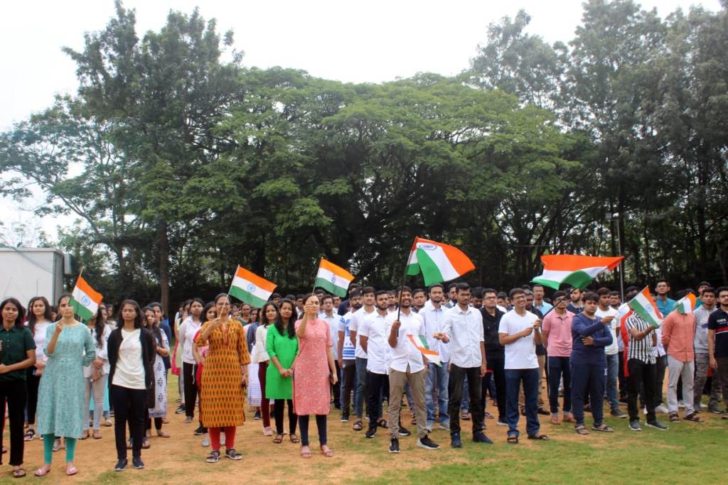 Housekeeping Staff, Visually Impaired Alumnus hoist National Flag at ...