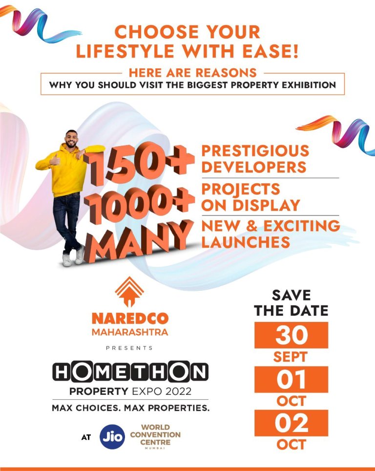 NAREDCO Maharashtra is set to host India's first & largest real estate property expo, 'HOMETHON' at JIO World Convention Centre in BKC, Mumbai