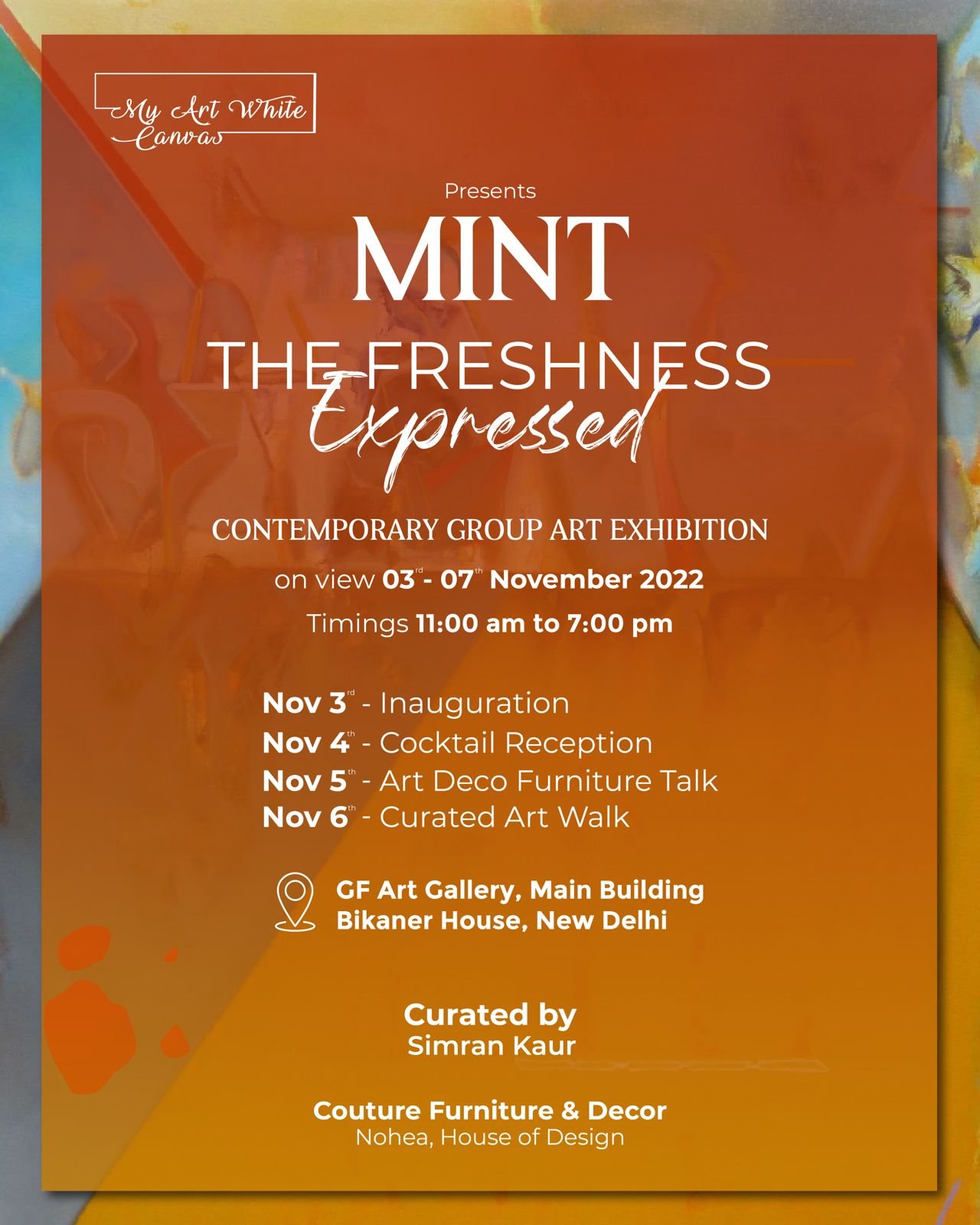 Contemporary art exhibiton Mint The Freshness Expressed