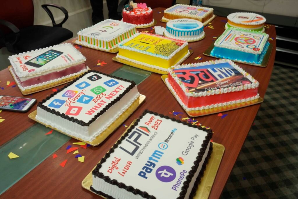 Celebrating and Spreading Socially relevant messages through New Year Cakes is the new trend catching up in the city