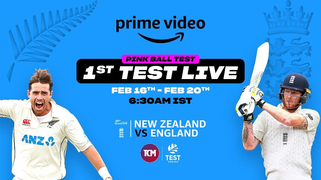 Prime Video Brings Thrilling Live Test Cricket Action as England Faces-off Against New Zealand This February