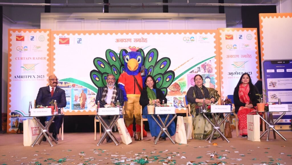 India Post launched its Mascot at Curtain Raiser to Amritpex-2023, a National Philatelic Exhibition starting from 11th to 15th Feb at Pragati Maidan Delhi (2)