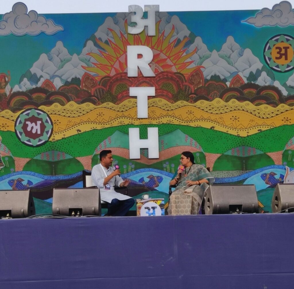‘My biggest desire is to see number of young girls grow in the field of maths and science’, says Hon’ble Union Minister Smriti Irani at Arth – A Culture Fest 2023
