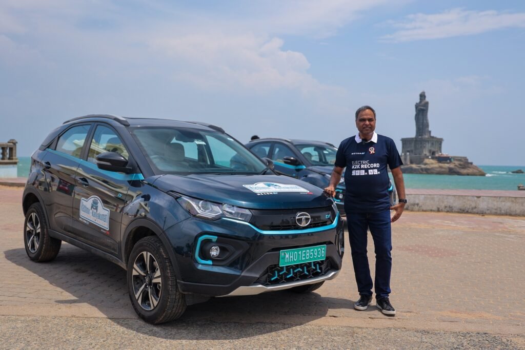 Nexon EV makes a landmark entry into India Book of Records for the ‘Fastest’ K2K drive by an EV