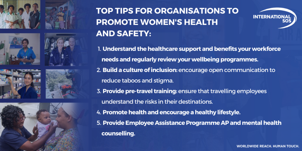 Promoting Women's Health and Safety Expert Advice for Organisations