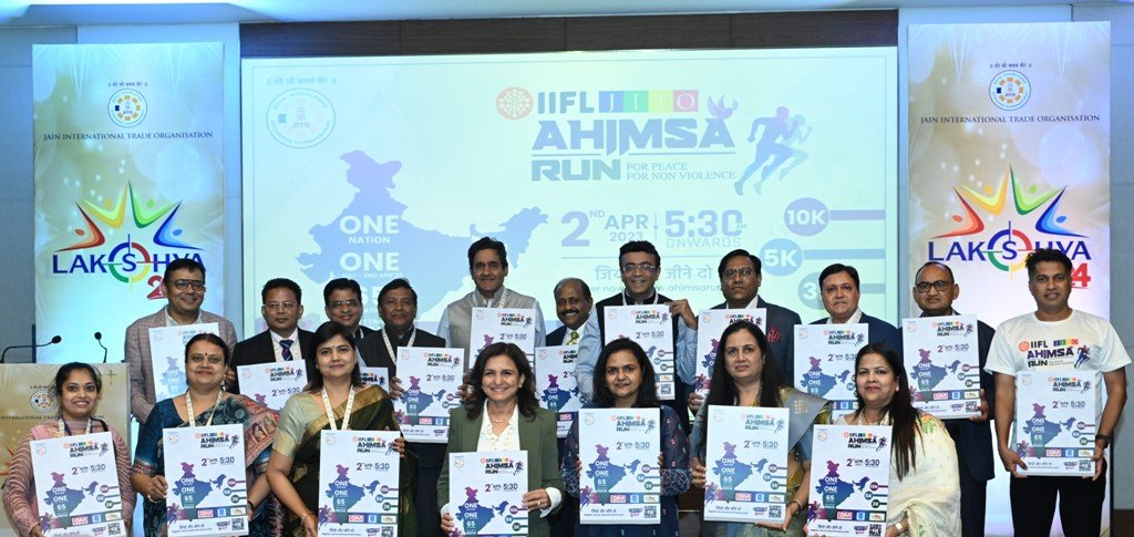 World’s First-Ever ‘IIFL JITO Ahimsa Run’ to Take Place in 65 Indian and 20 International Locations including US and UK